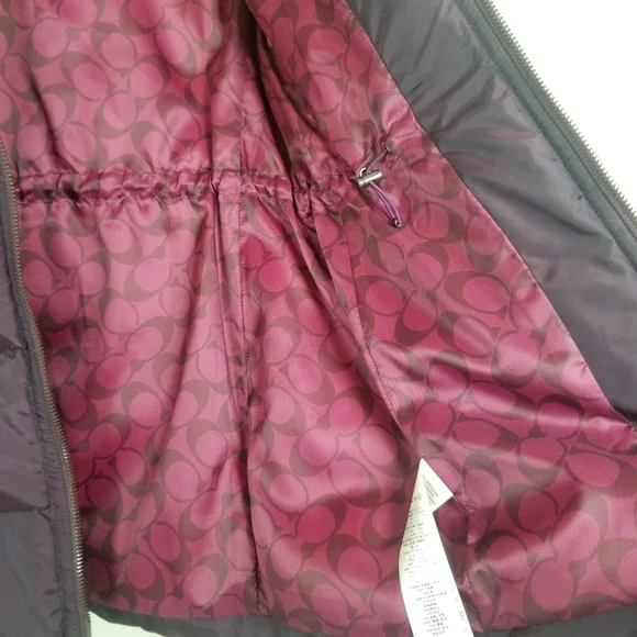 Coach Down Puffer Coat Size XS Bust 35 - Picture 7 of 15